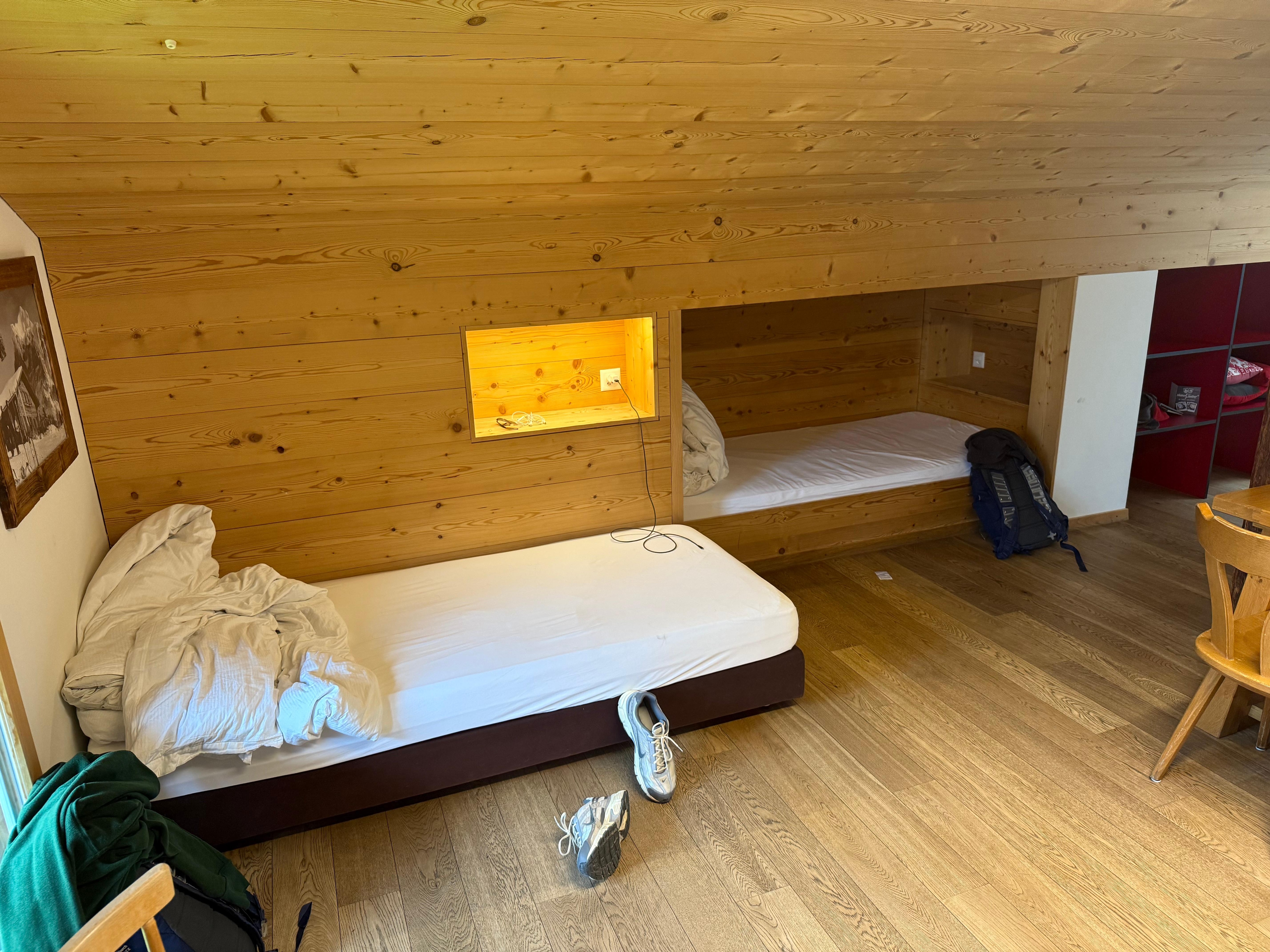 Two twin beds.