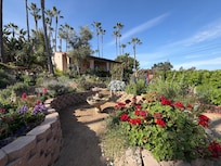 View of casita from gardens