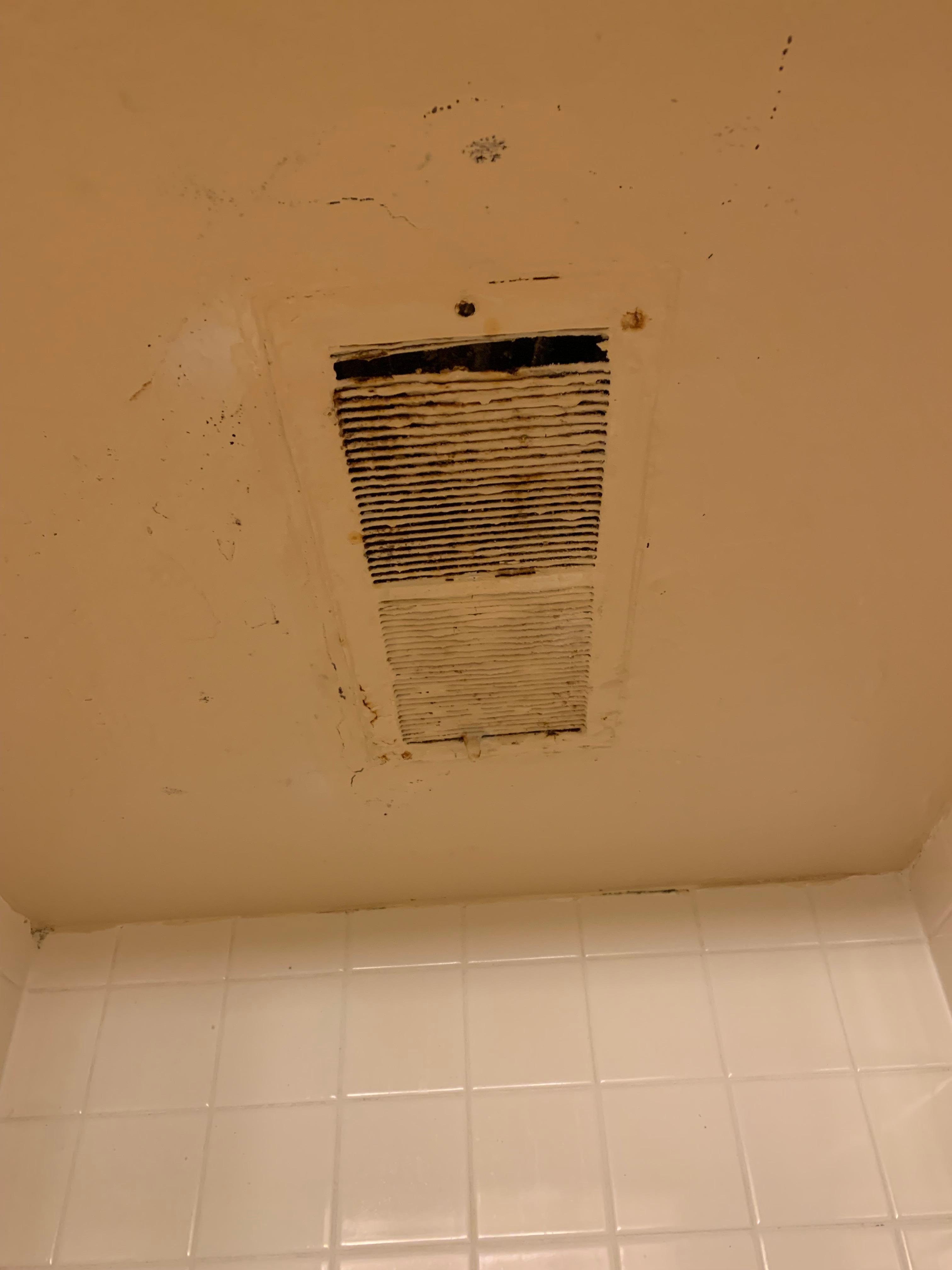 Shower Ceiling when we left.