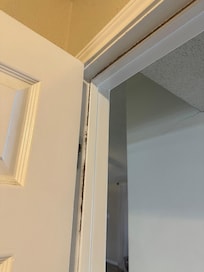 Master bedroom door dirt