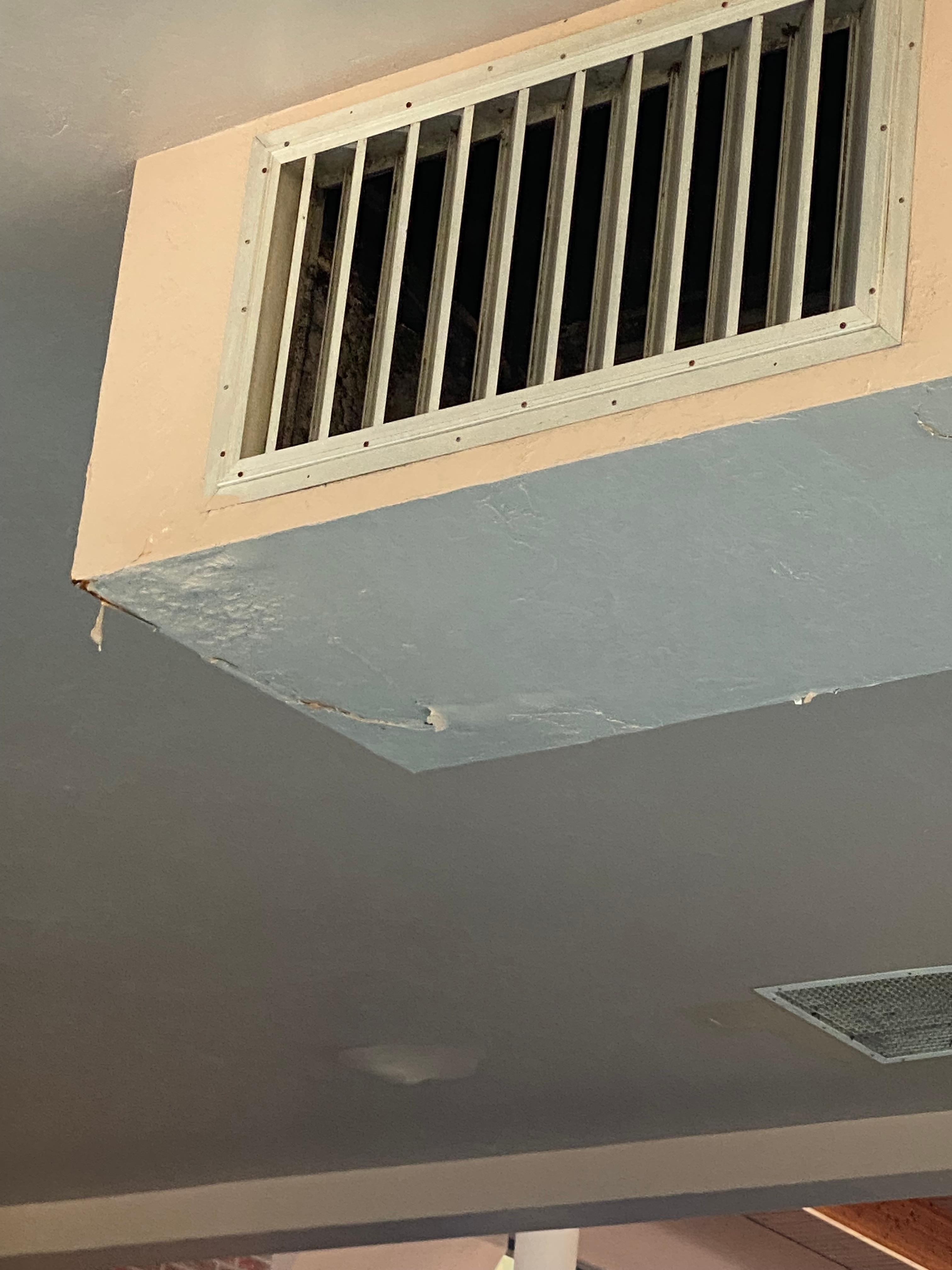 Pool area stuff falling from ceiling 