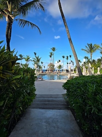 Excellence Club entrance to club-only pool