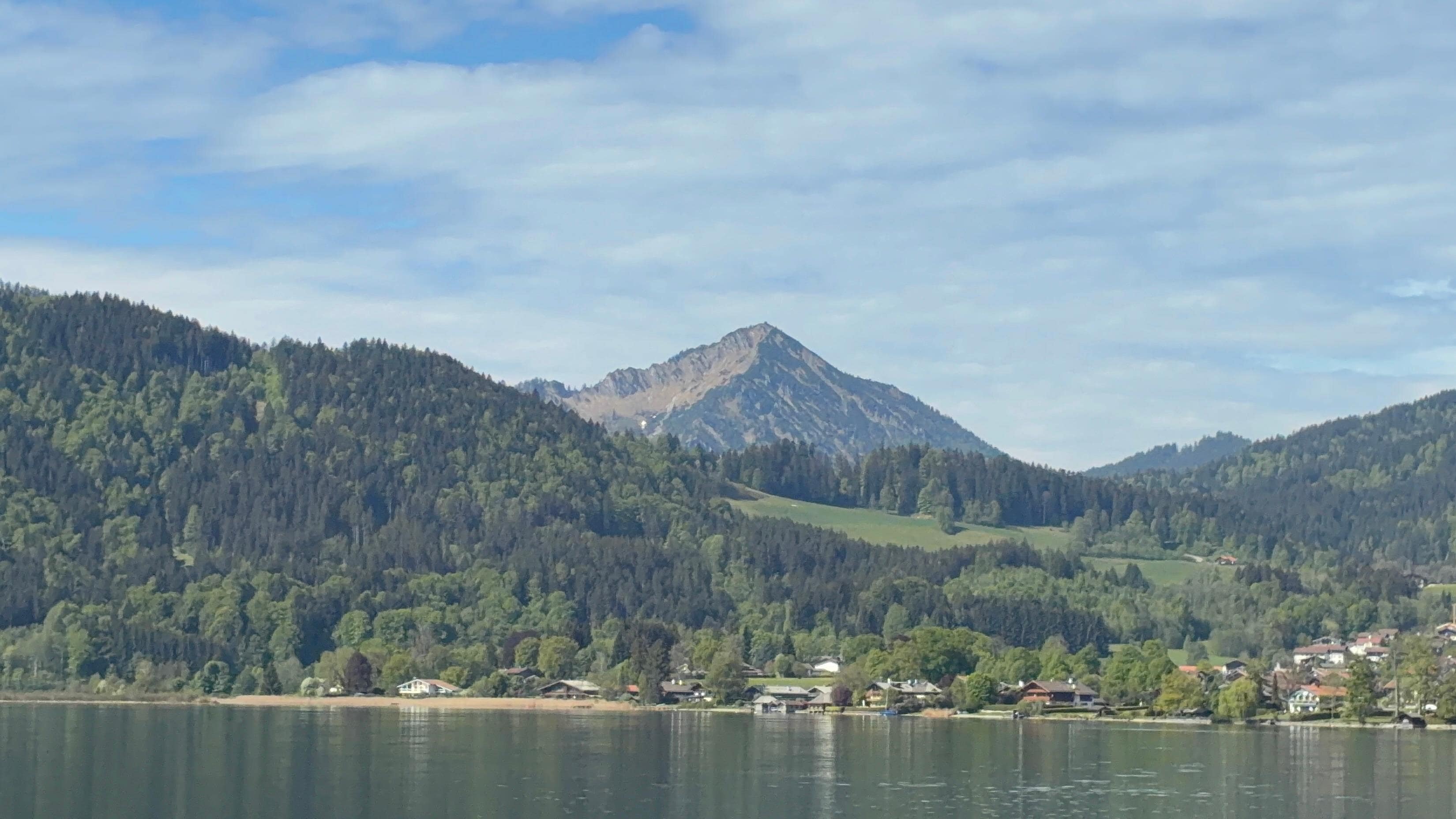 View across the lake from the terrace. 