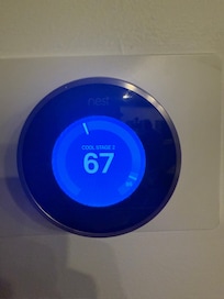 Thermostat upon arrival showing 86 degrees in the house