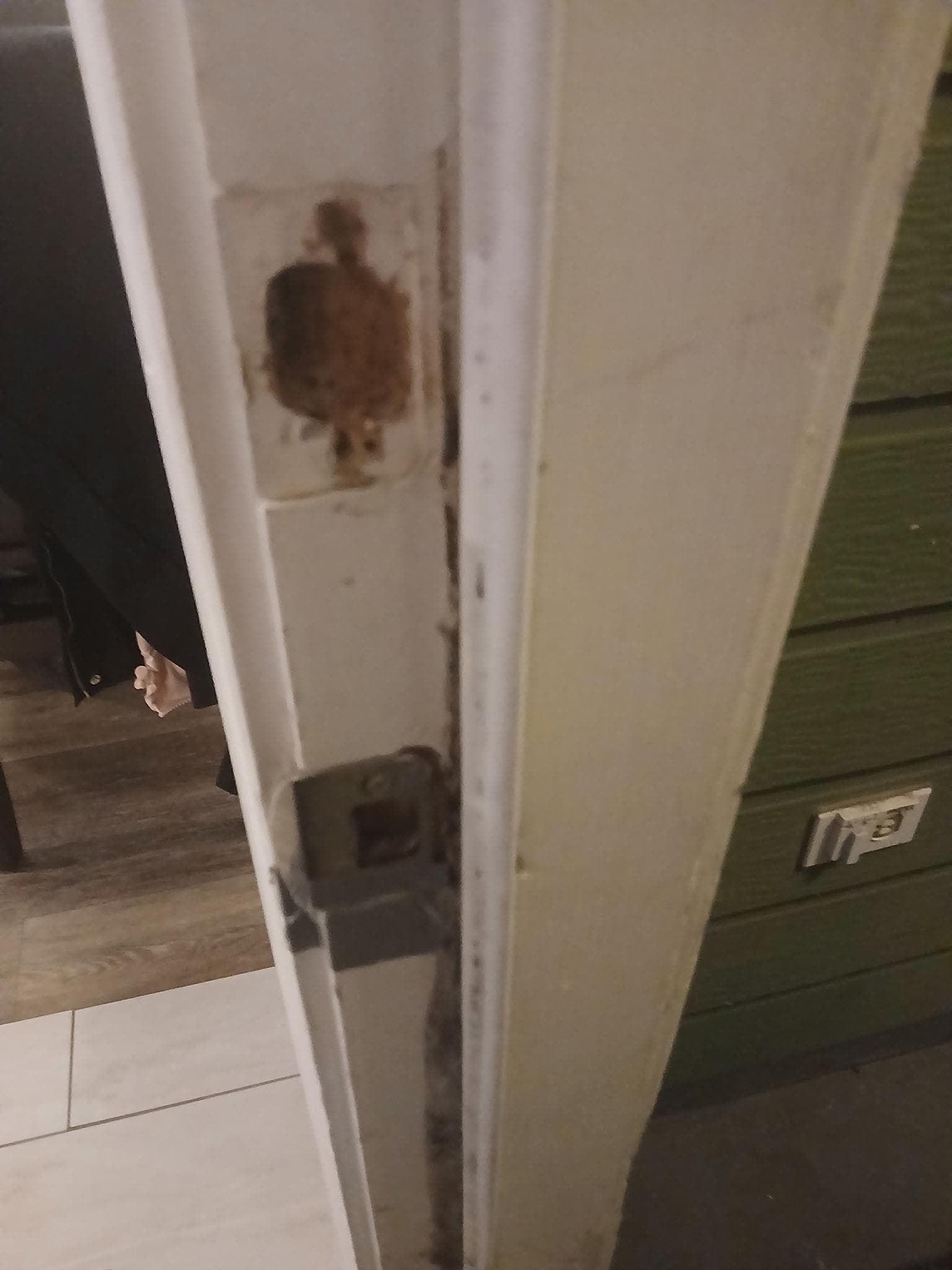 Missing strike plate