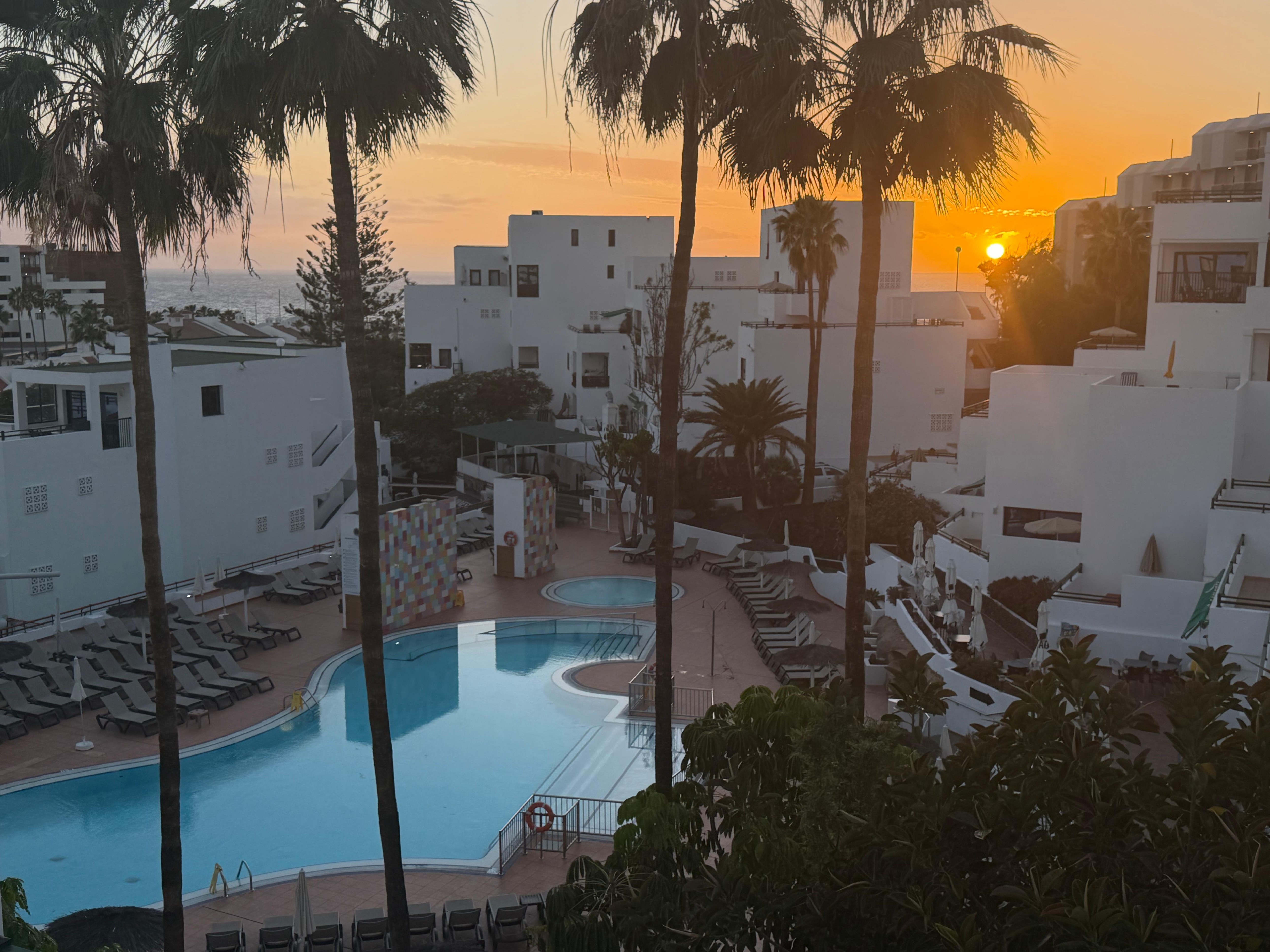 Pool view from the room 