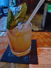 Happy hour at the Tiki Bar.