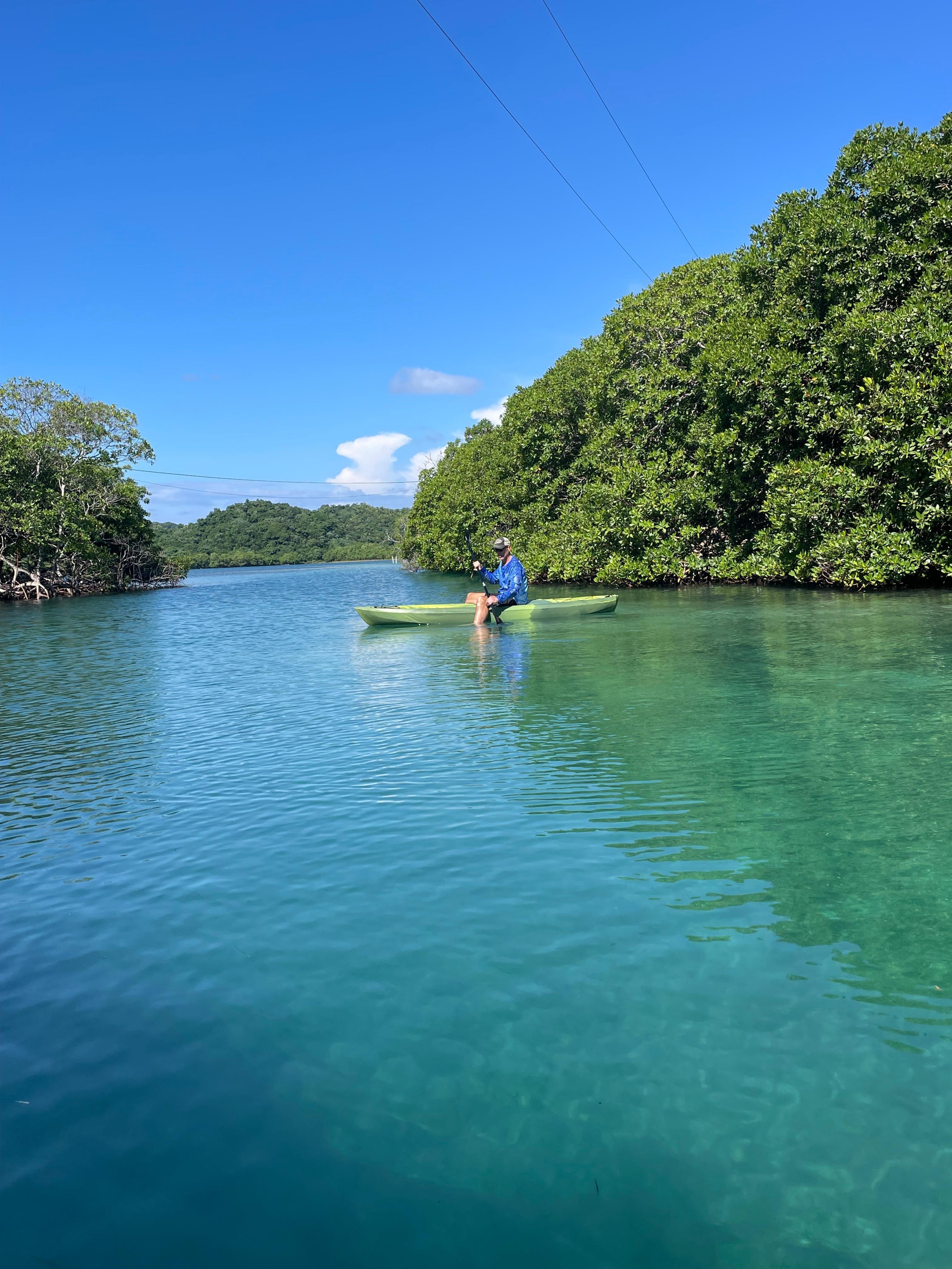Kayaking swimming and snorkel area 5 minutes from the house