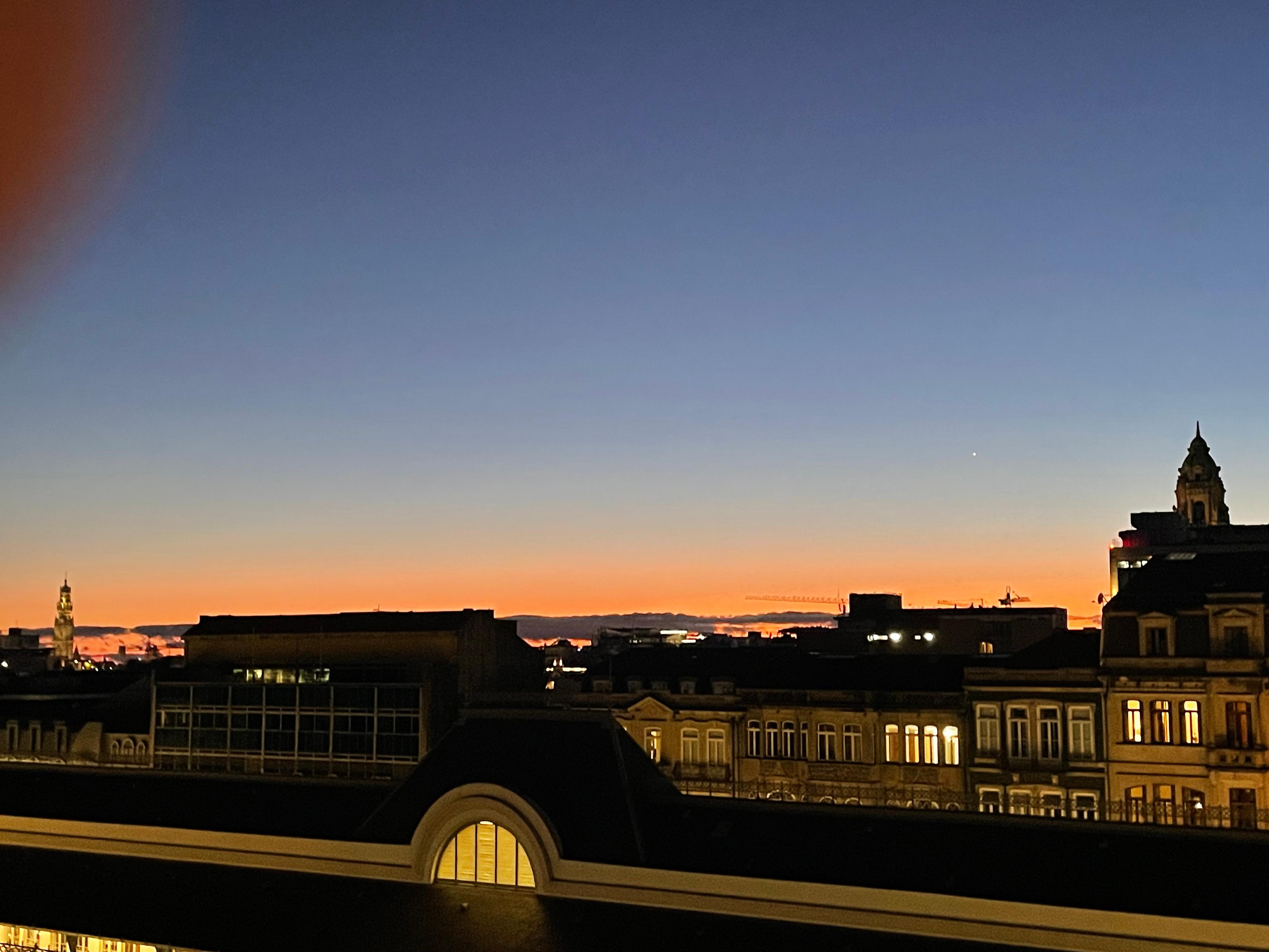 Sunset view from our room