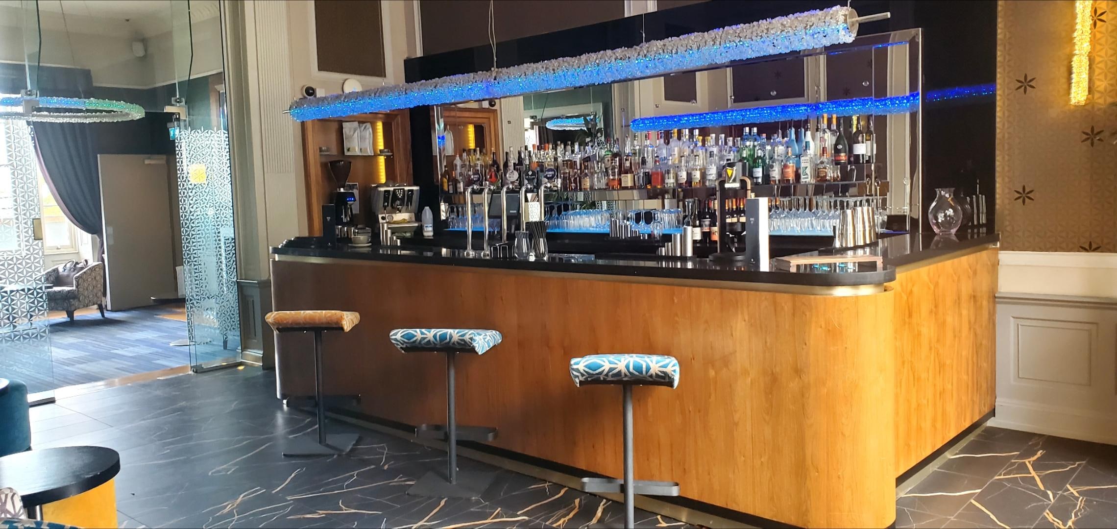 The bar.