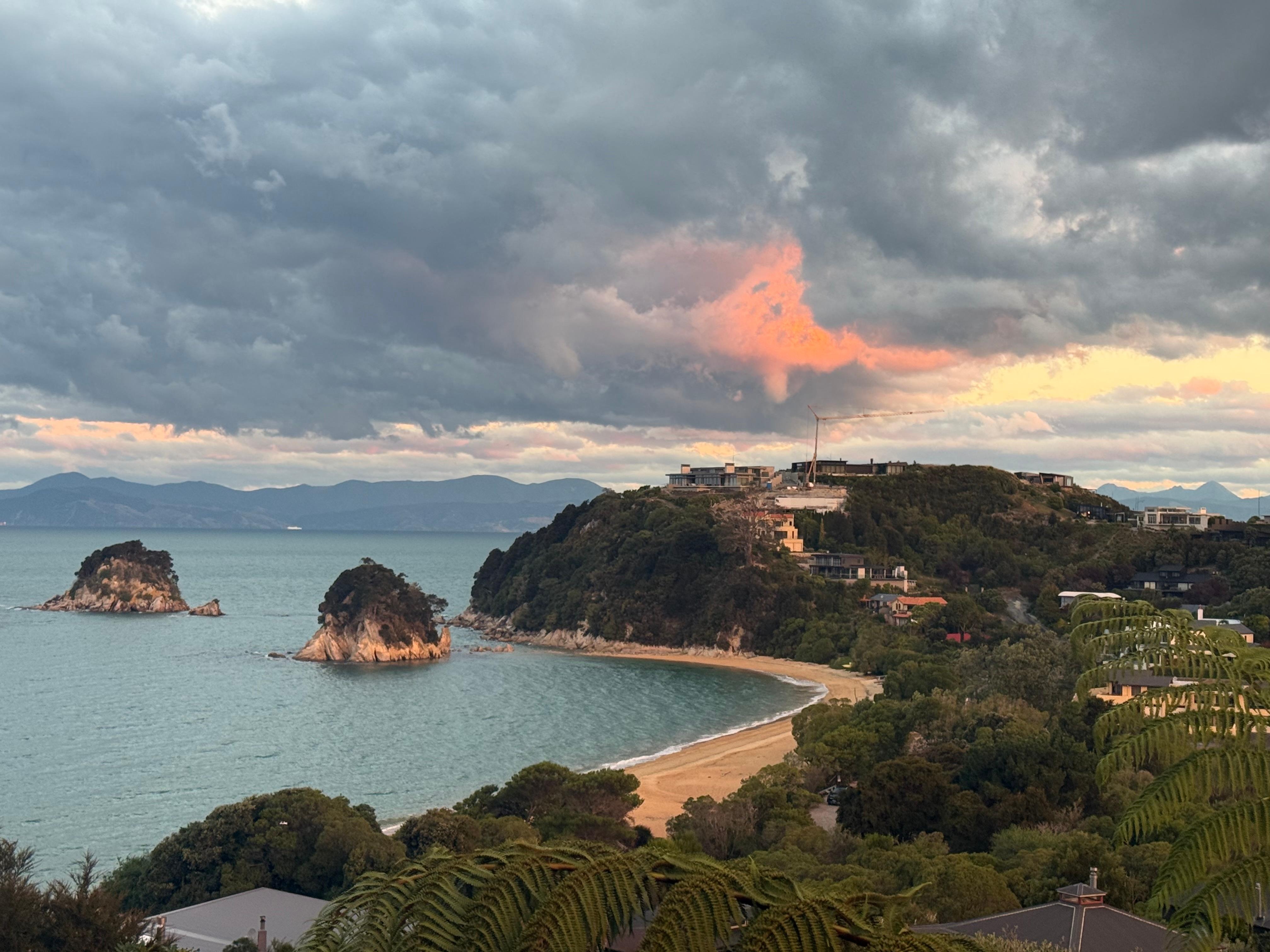 Evening view from deck 