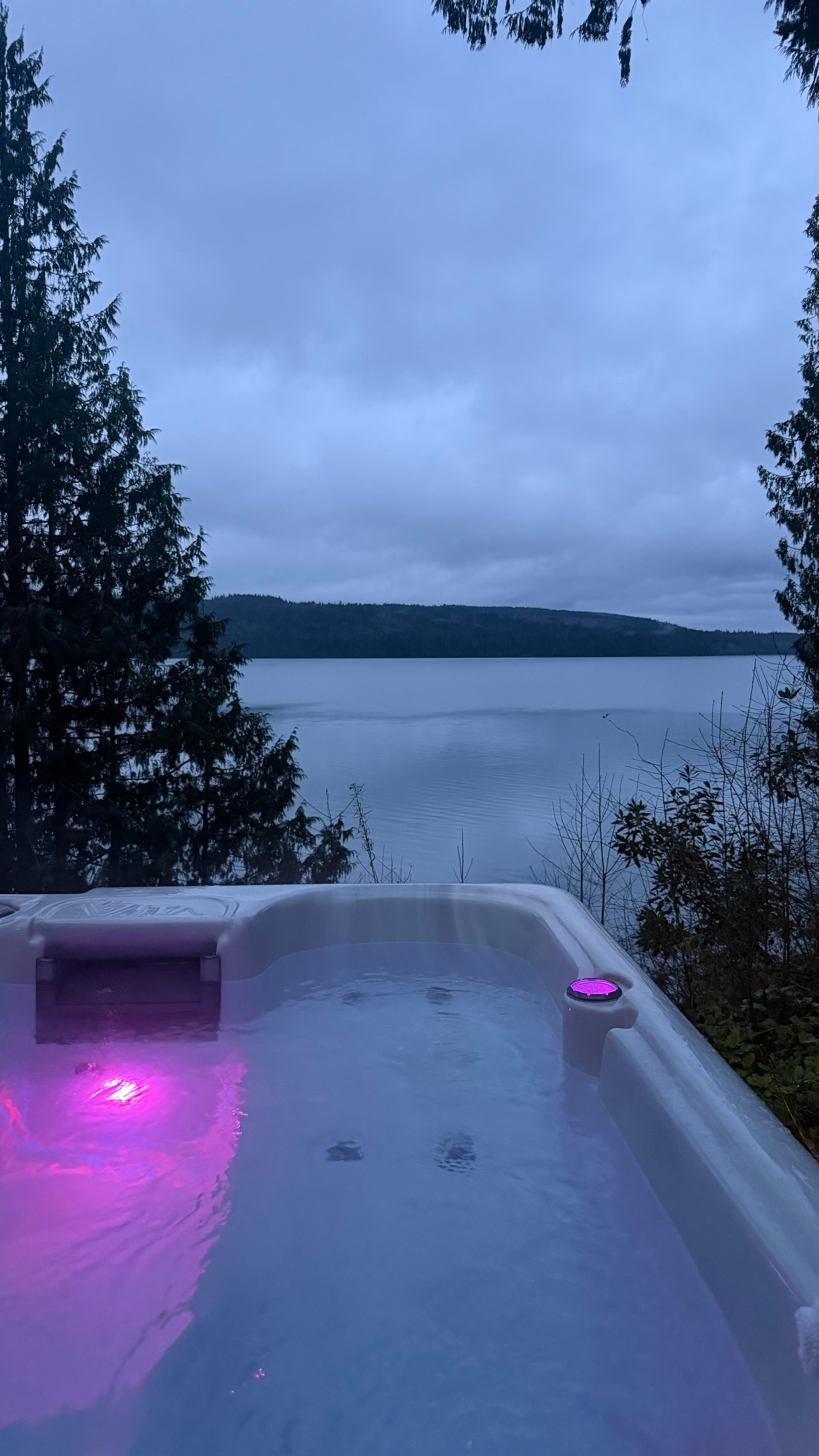 View from the hot tub 