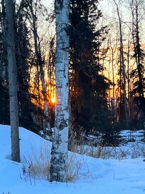 Sunrise off back porch