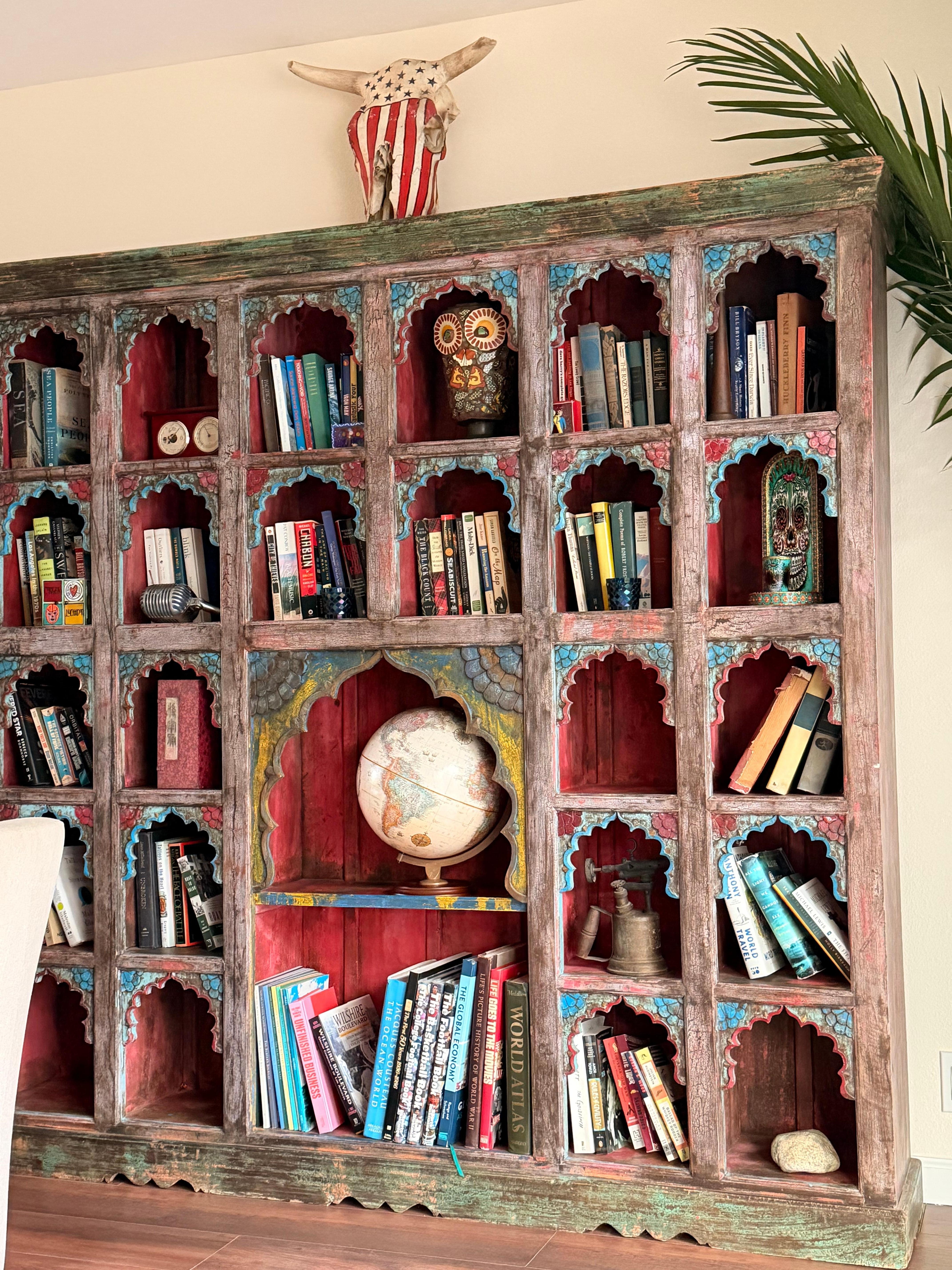 Bookcase in living room 