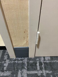 Questionable stain on wall