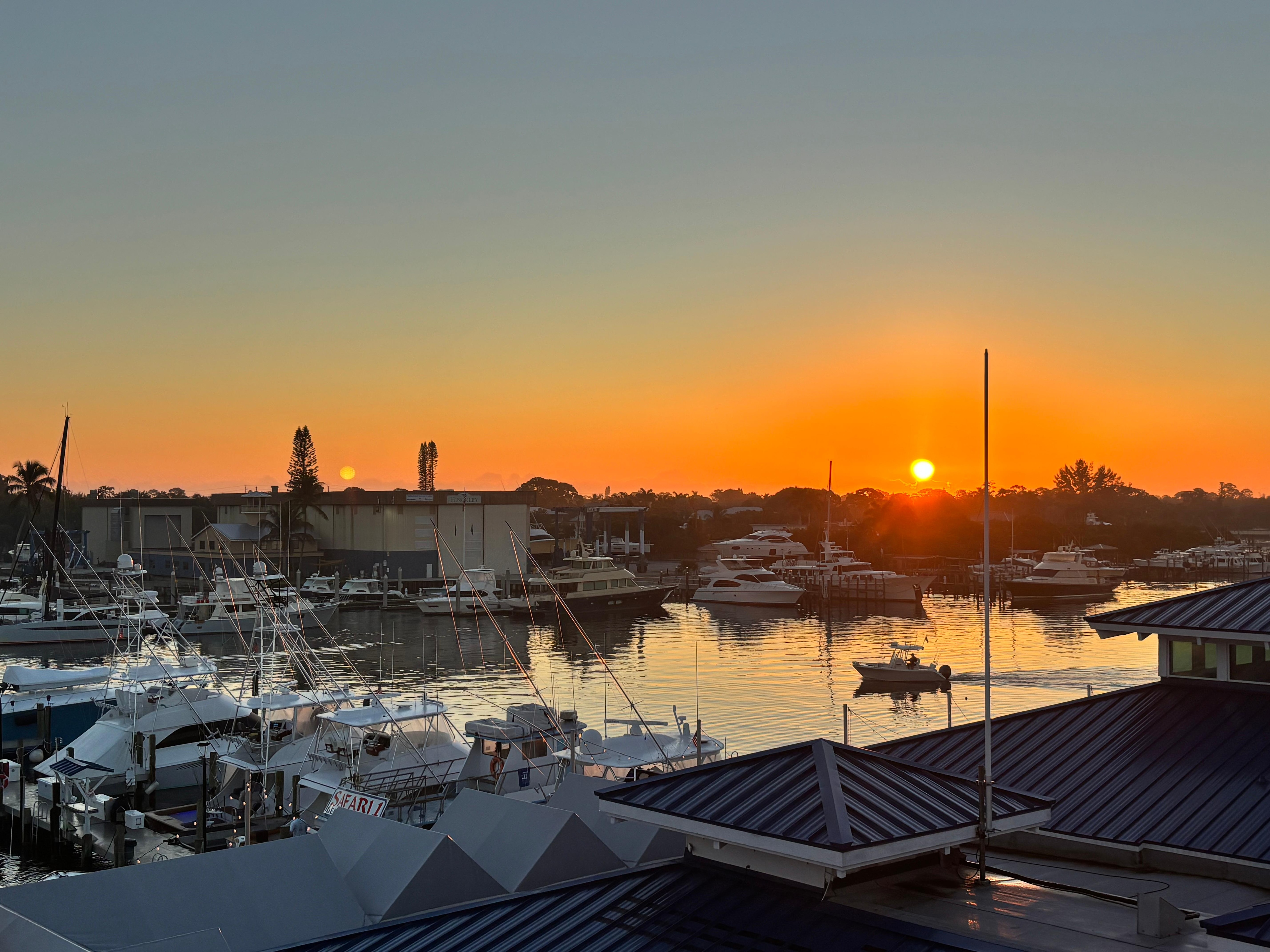 Beautiful sunrise view from our patio 