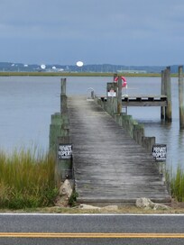 The private pier across the street.