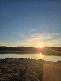 Our view of the lake was lovely.