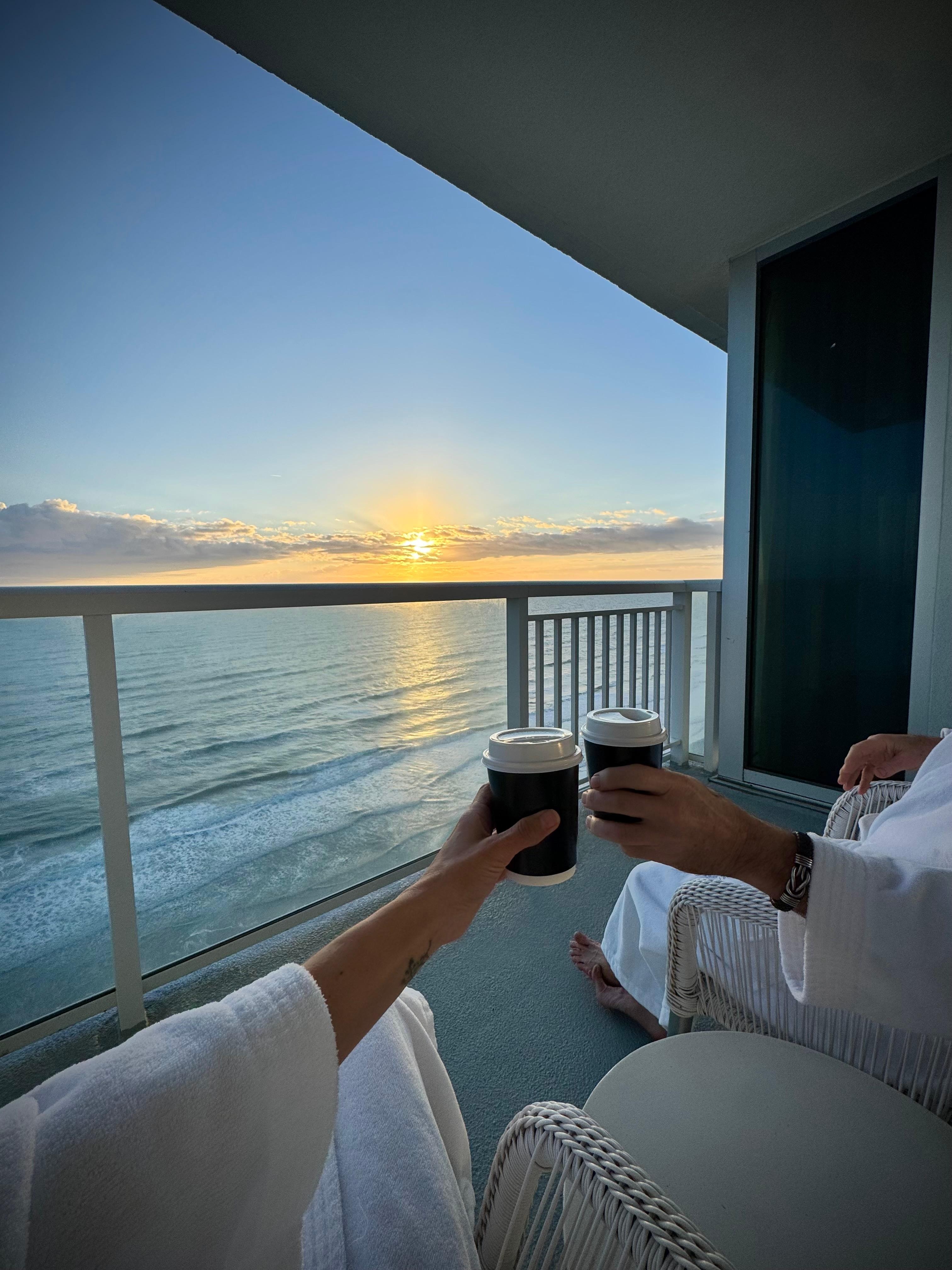 Morning Coffee on the Balcony 