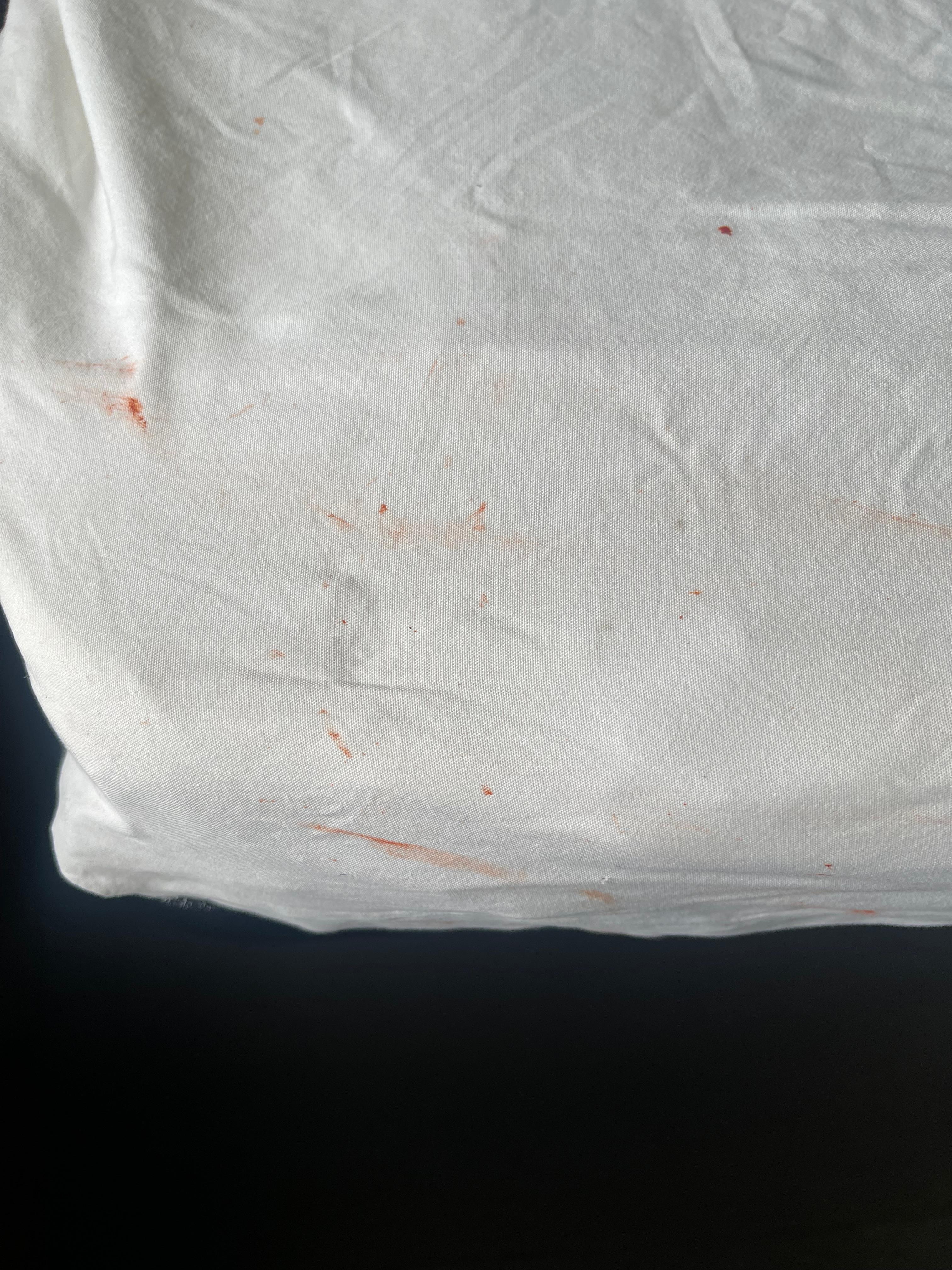 Dirty bloody sheets