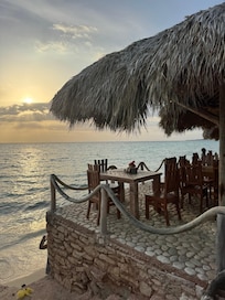 By the restaurant