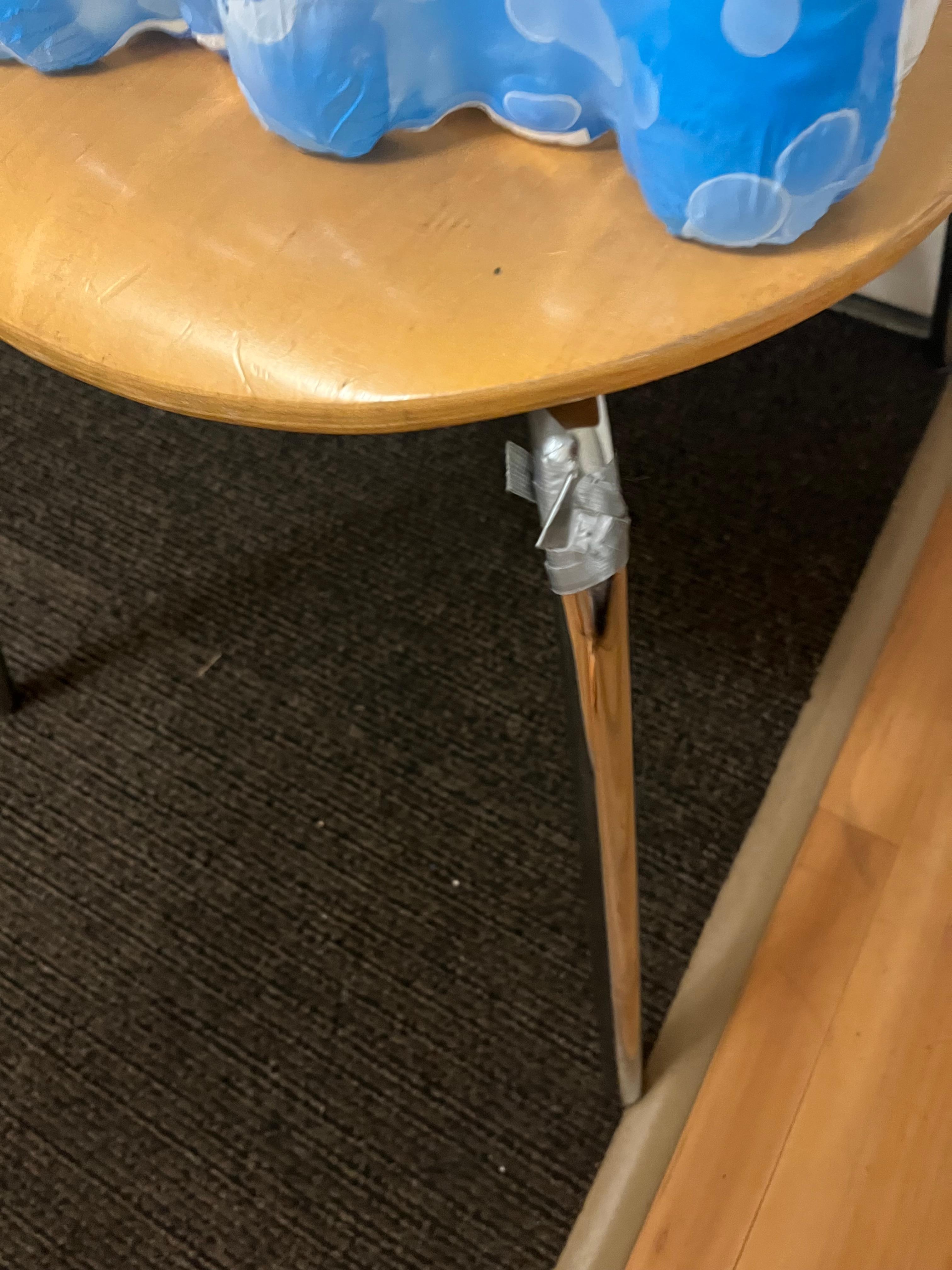 Chair held together with ductape 🤪