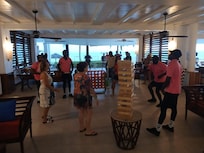 The entertainment crew worked very hard and tirelessly, omg. The young man to the extreme right (near the blocks) was very patient in showing me an entire routine 😄.