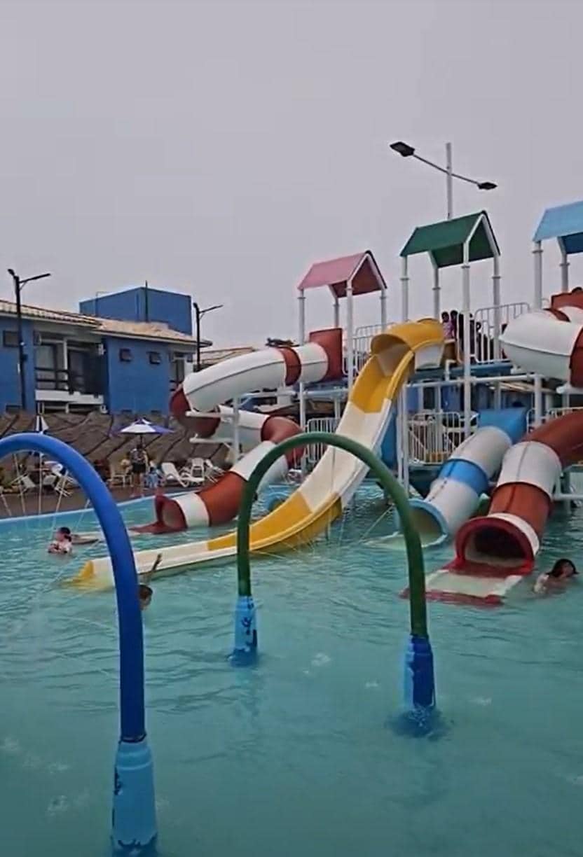 Espectacular el parque acuático para niños