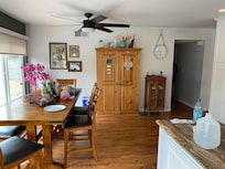 Dining room off of kitchen.