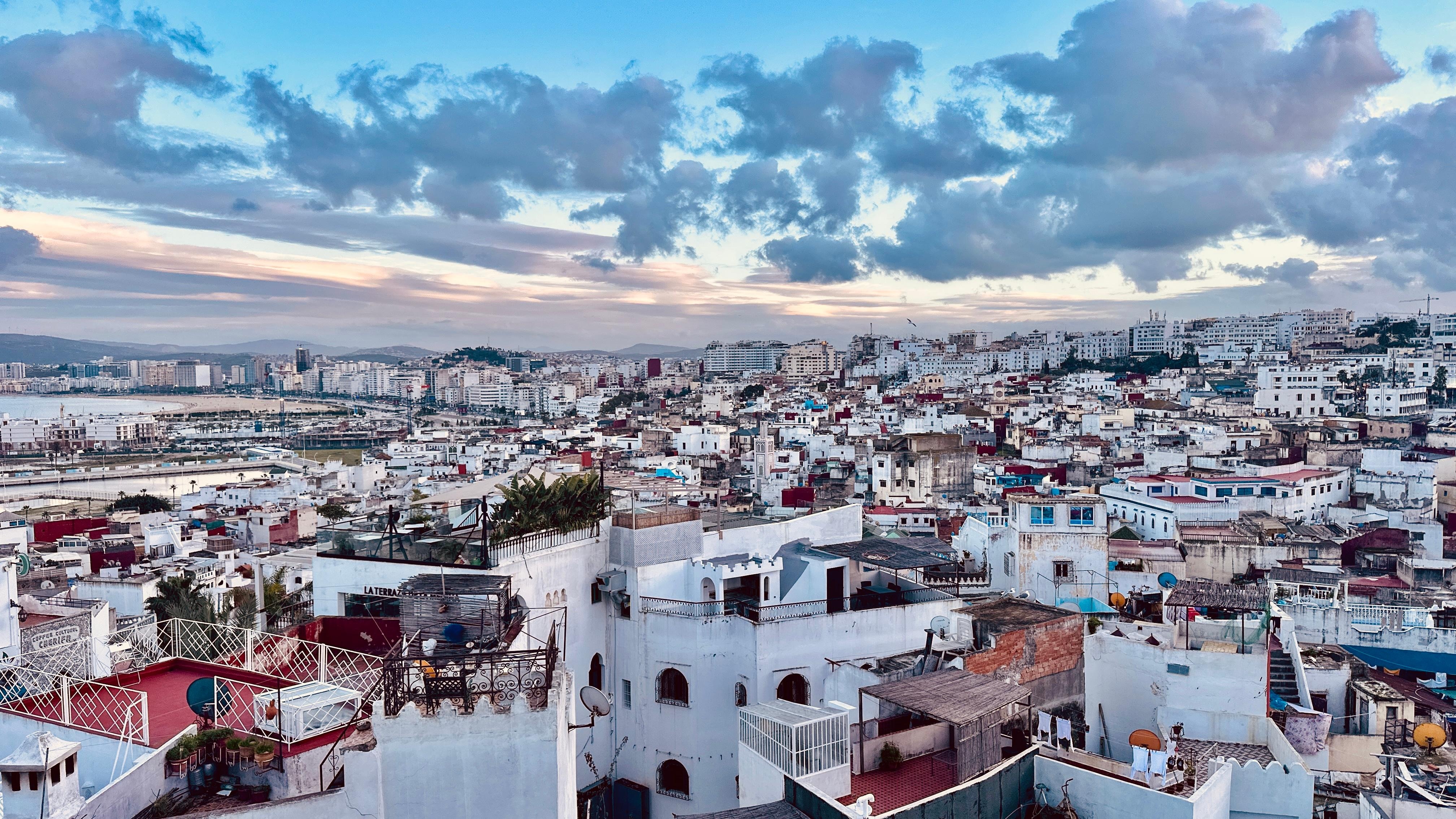 View from the rooftop terrace in January