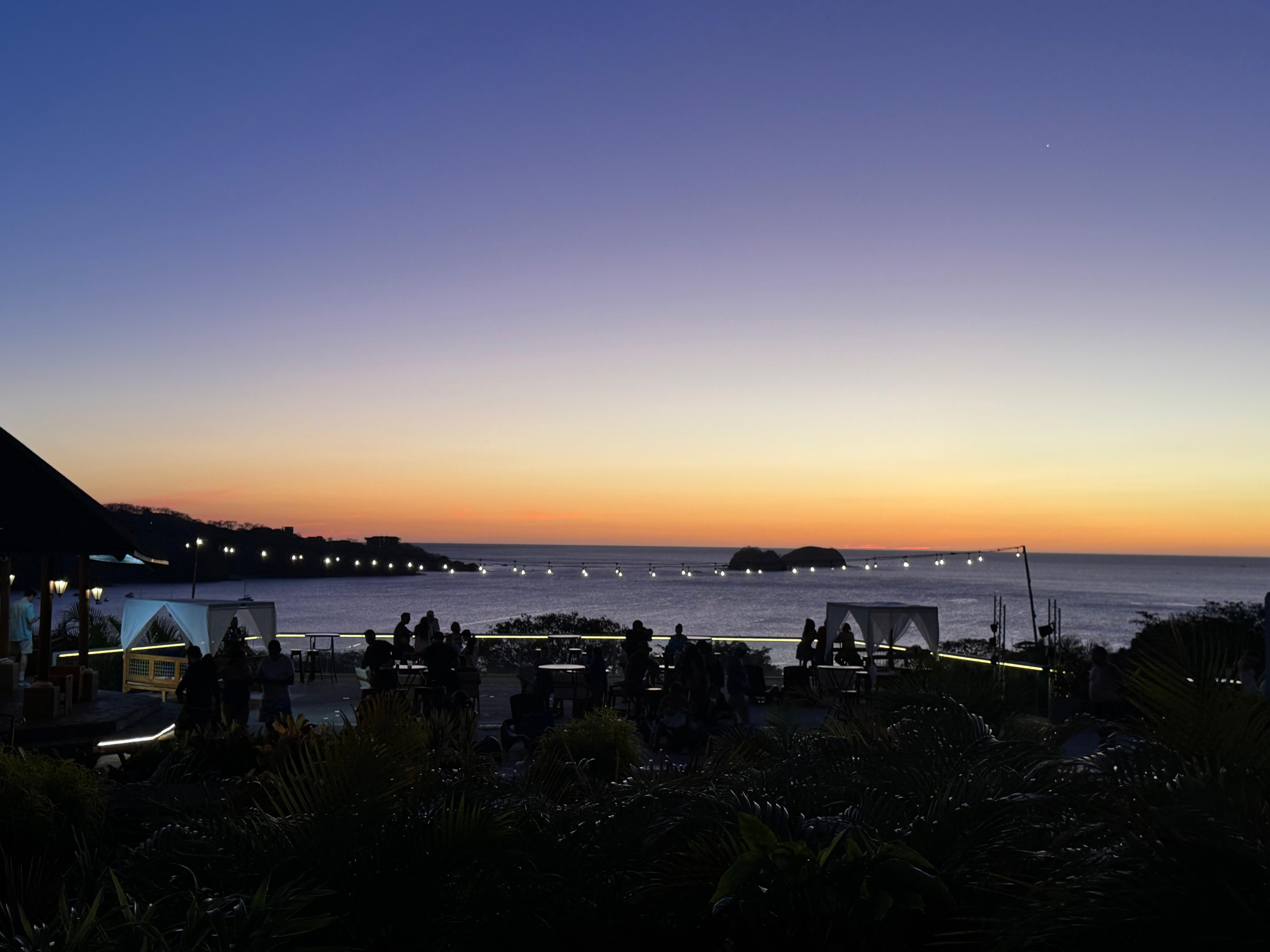 Sunset from the on site restaurant 