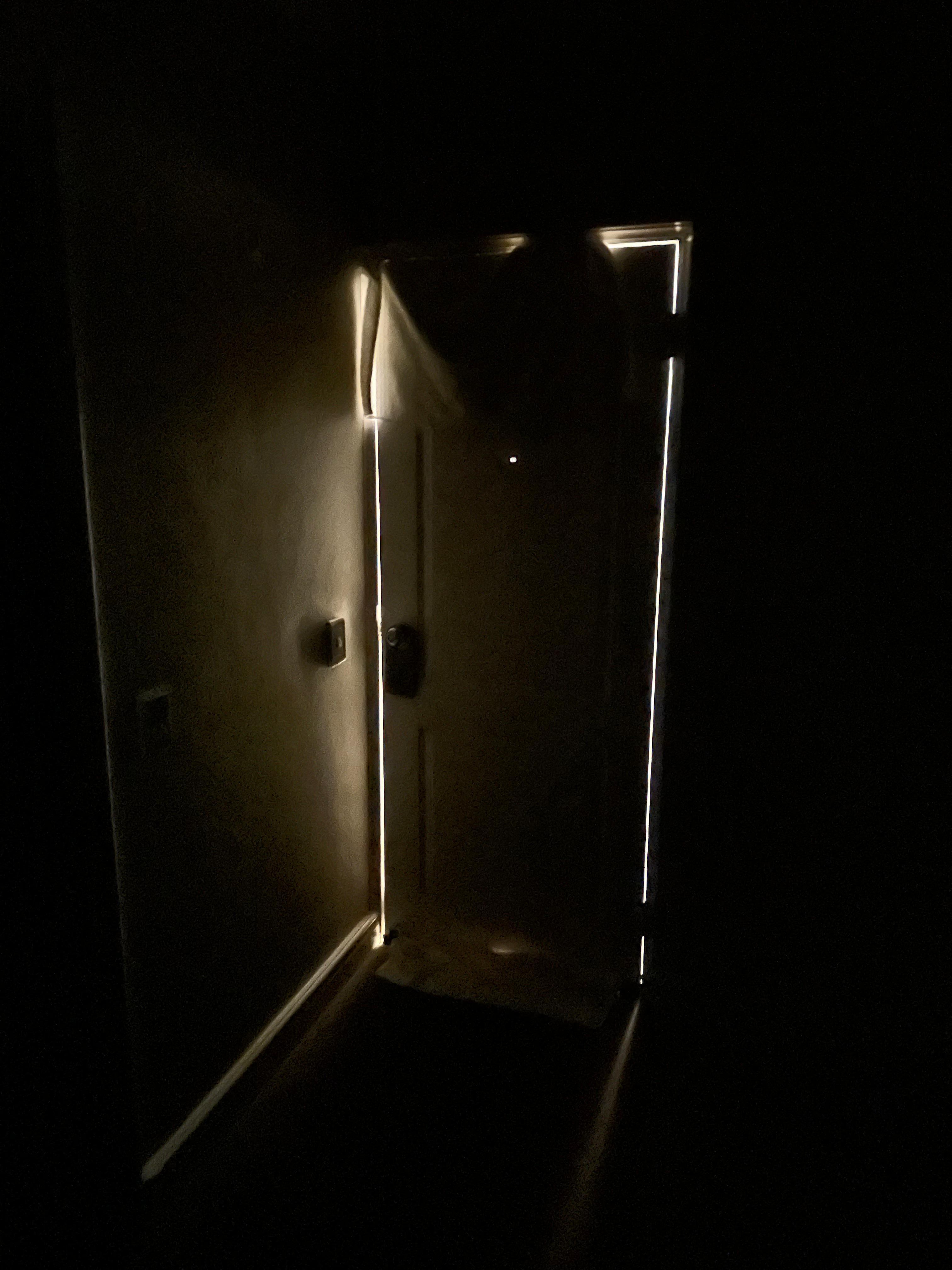 Trotz Handtuch oben und unten sehr hell!