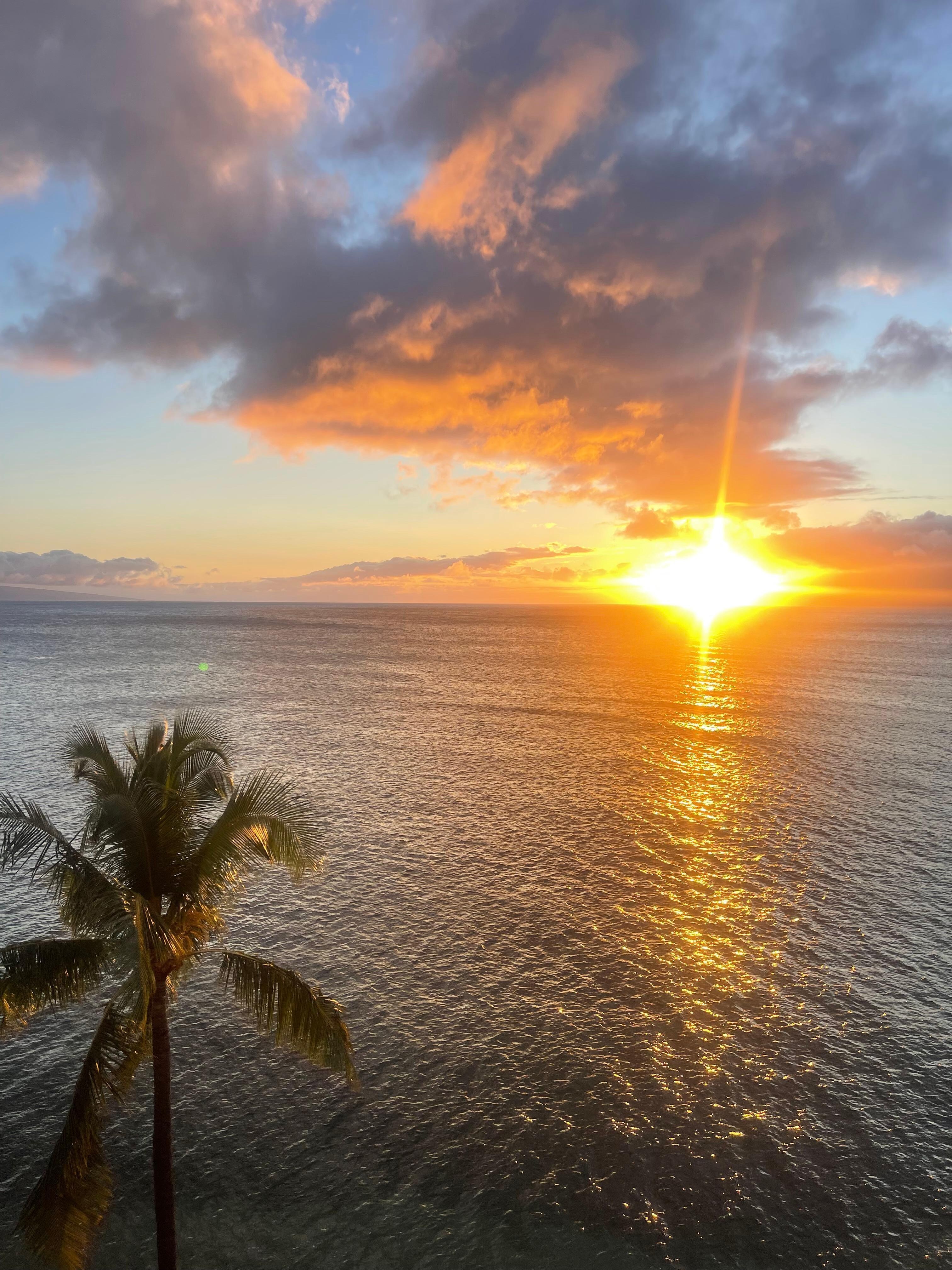 Sunset from our lanai
