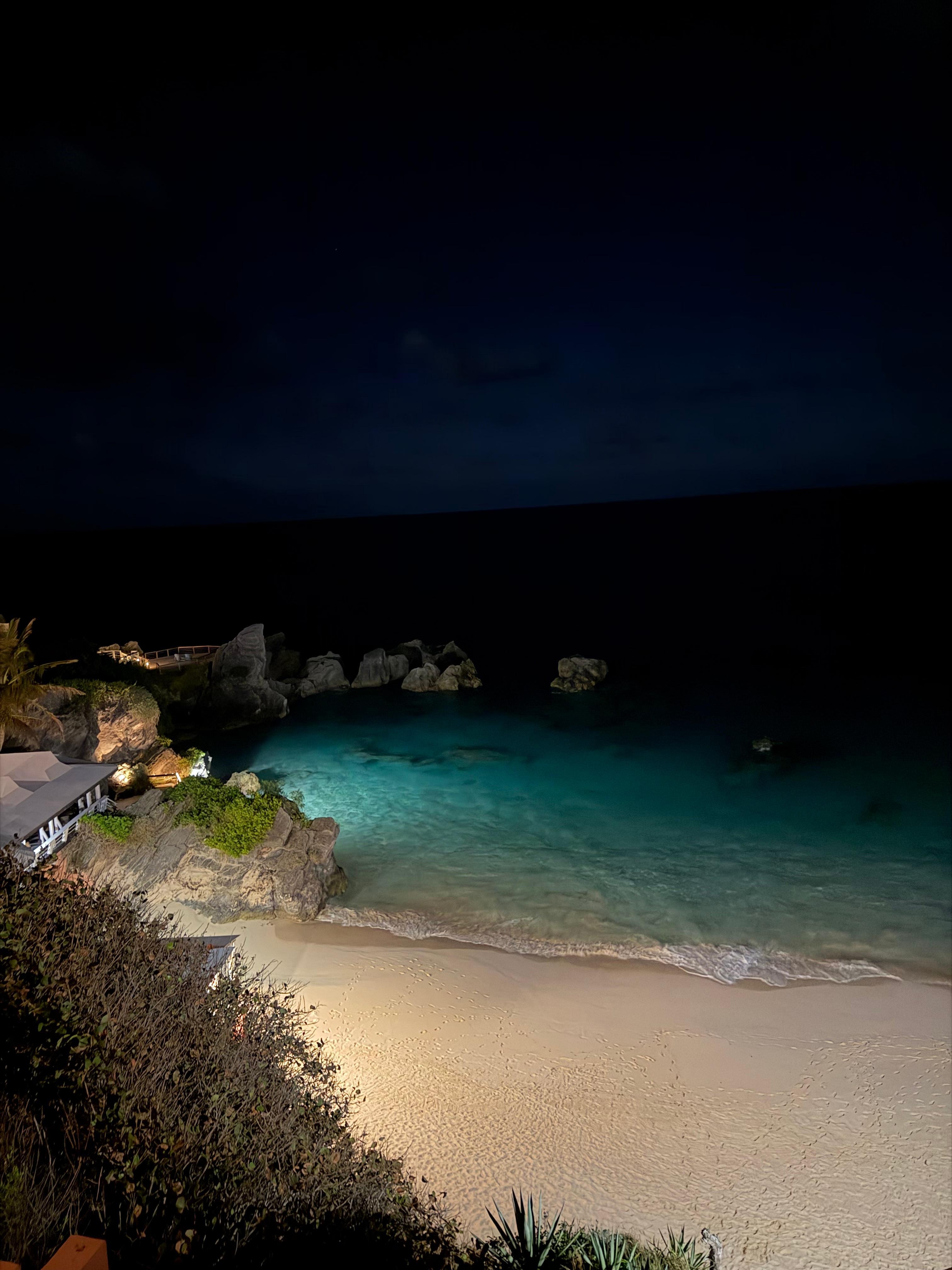 Beach view from hotel