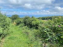 Trail runter zum Meer