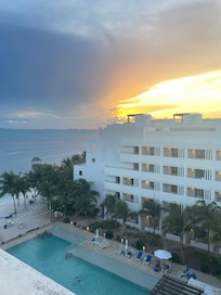 View from the rooftop pool.