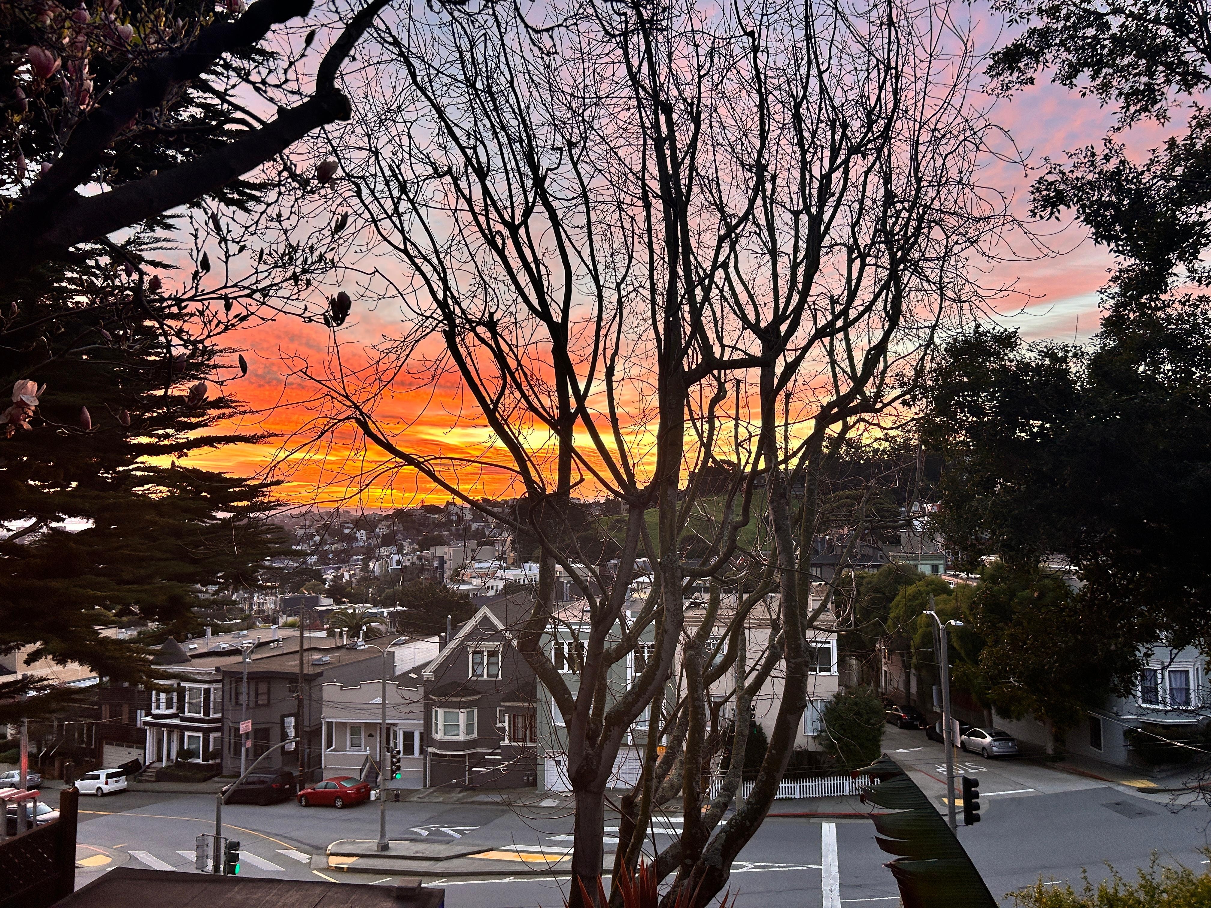 Sunrise from the balcony