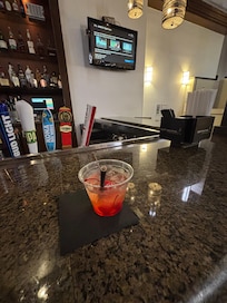 You get 2 complimentary drinks with your stay.