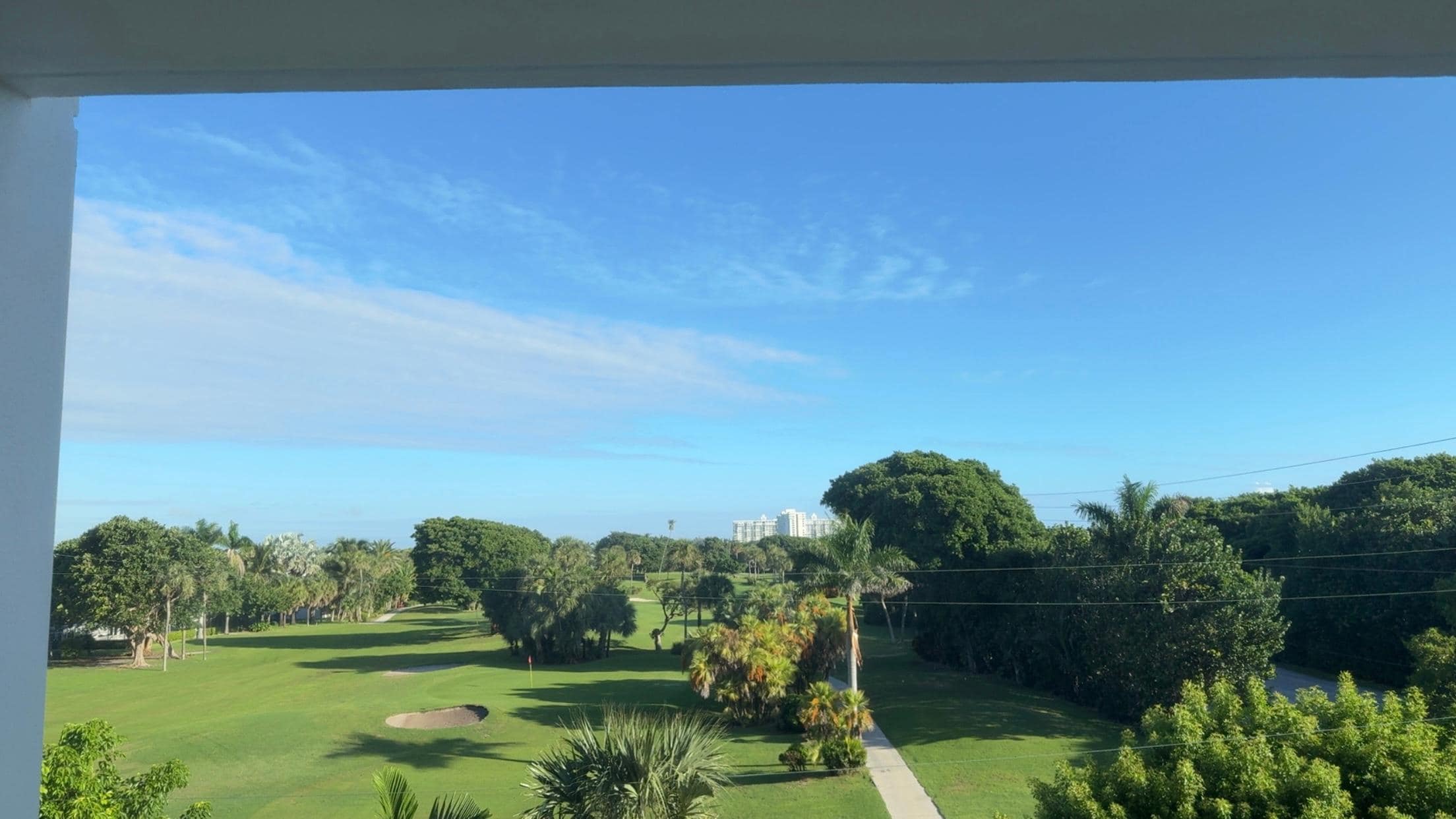Bedroom view to golf course 