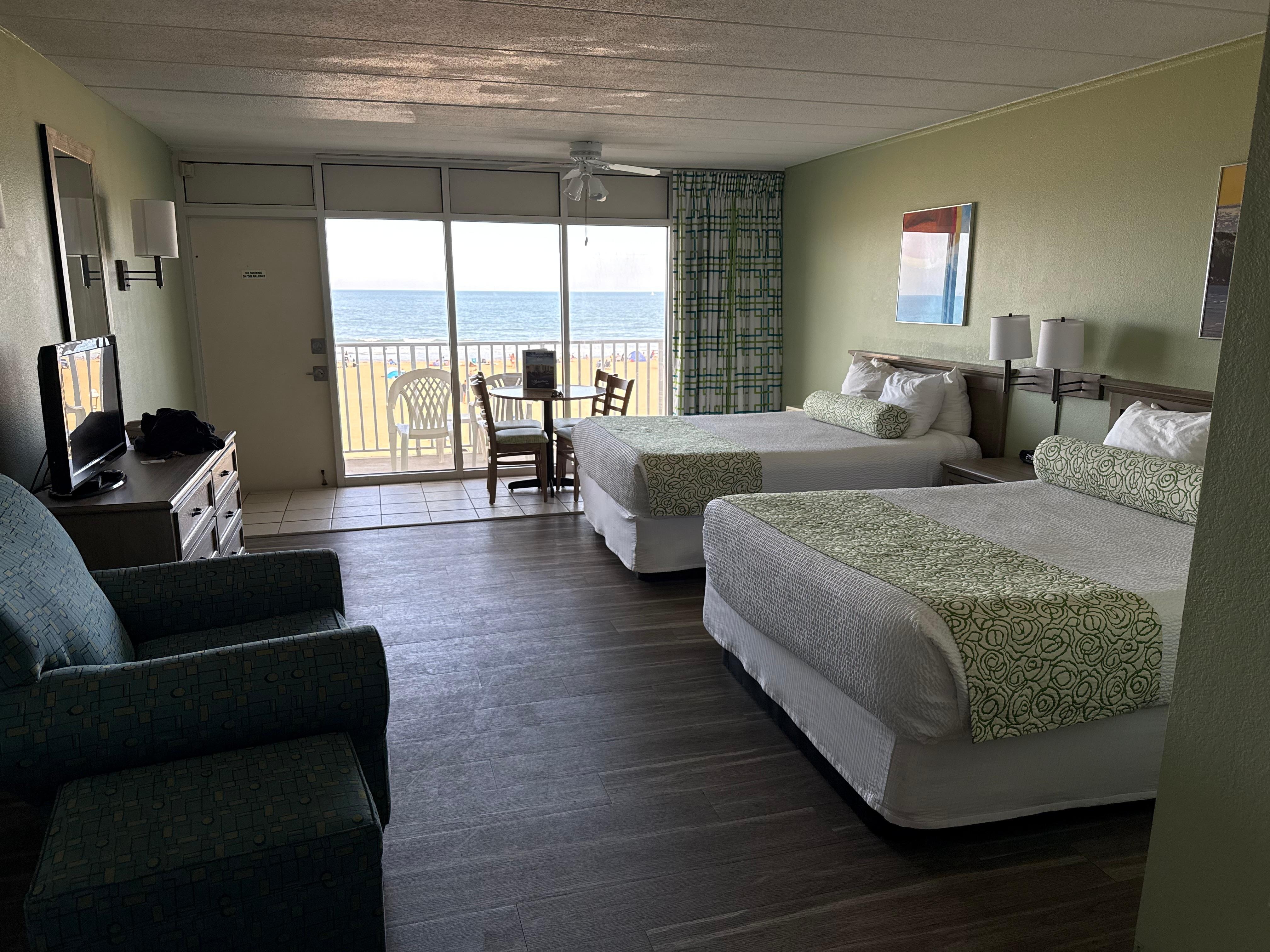 Plenty of room; great view of beach