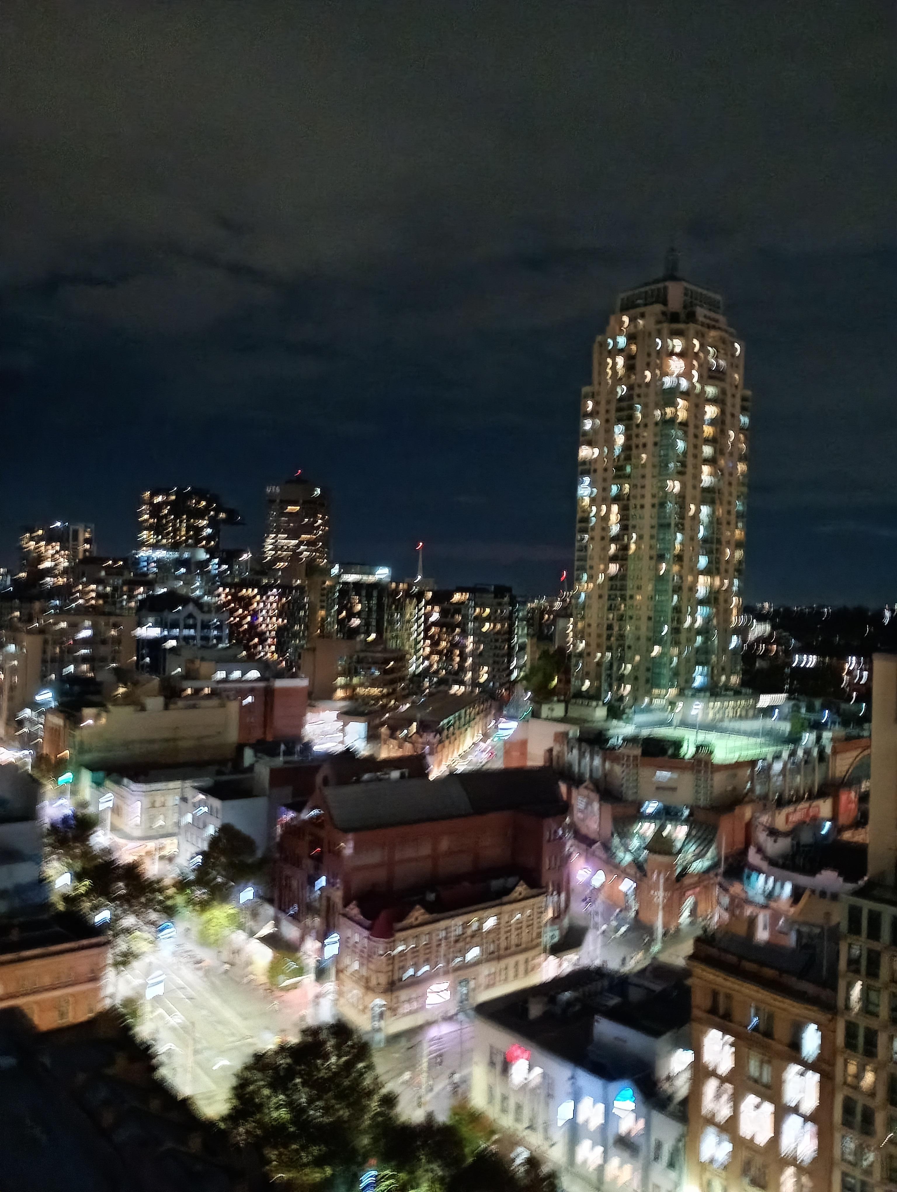 Night time view from our room 