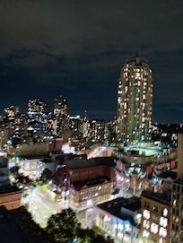 Night time view from our room