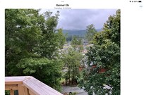 View from the unit. Town is at the bottom of a steep hill not accessible for many guests.