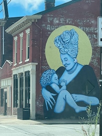 Smoke town building art
