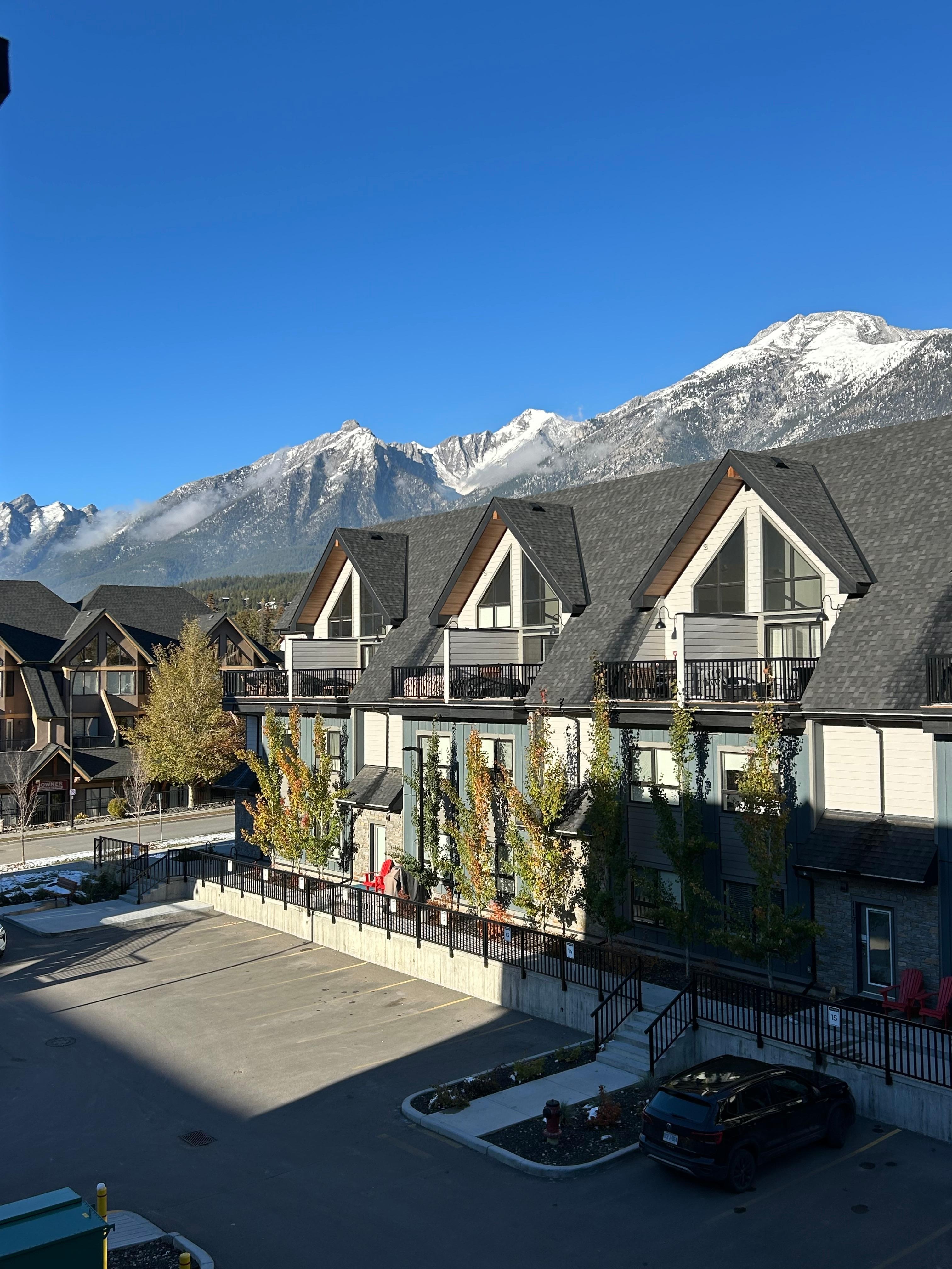 Beautiful view from deck of the town house