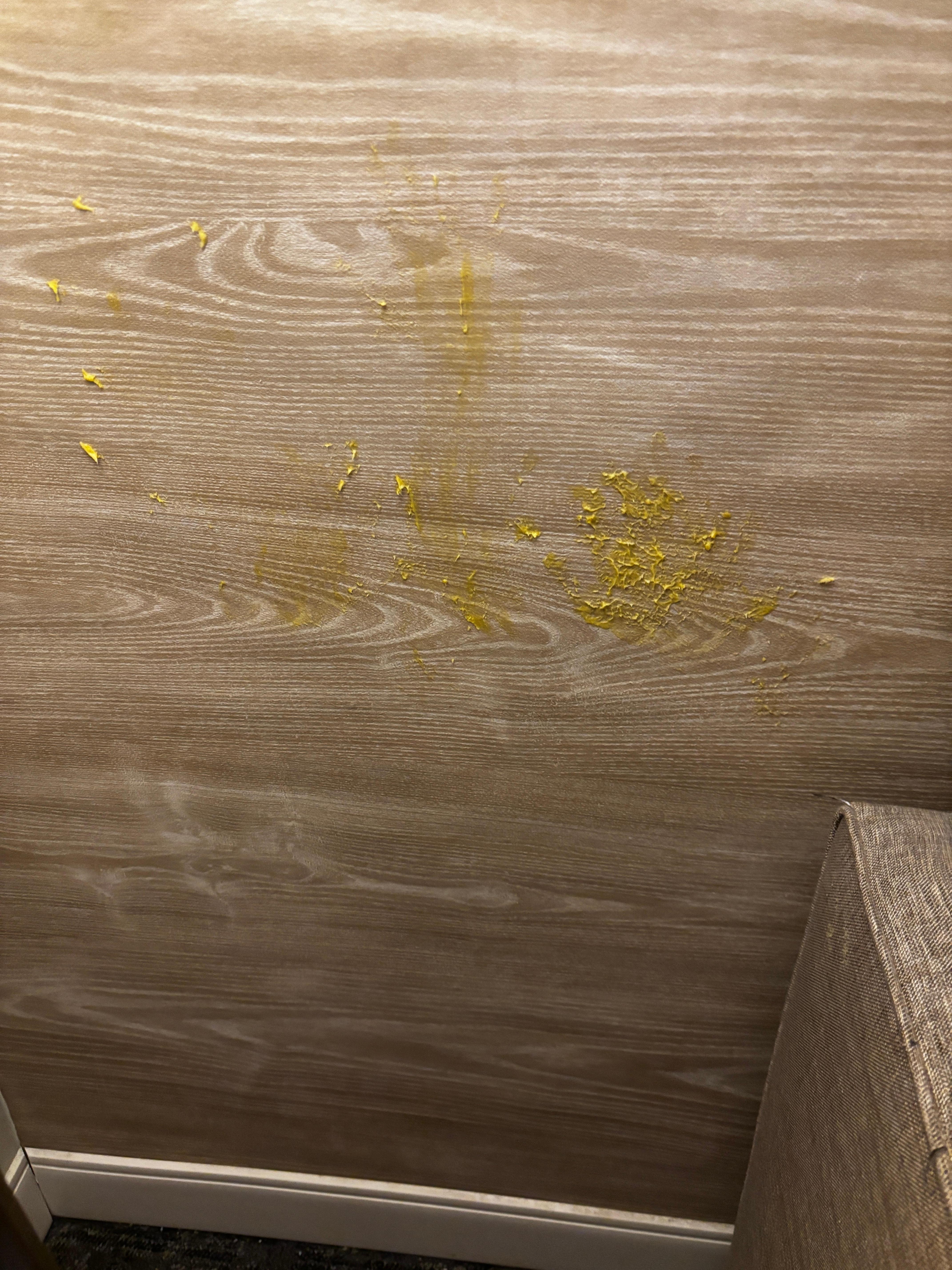 Dirty wall in our room