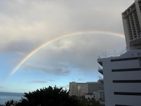 Rainbow from the balcony