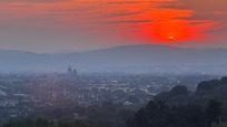 Blick vom Balkon