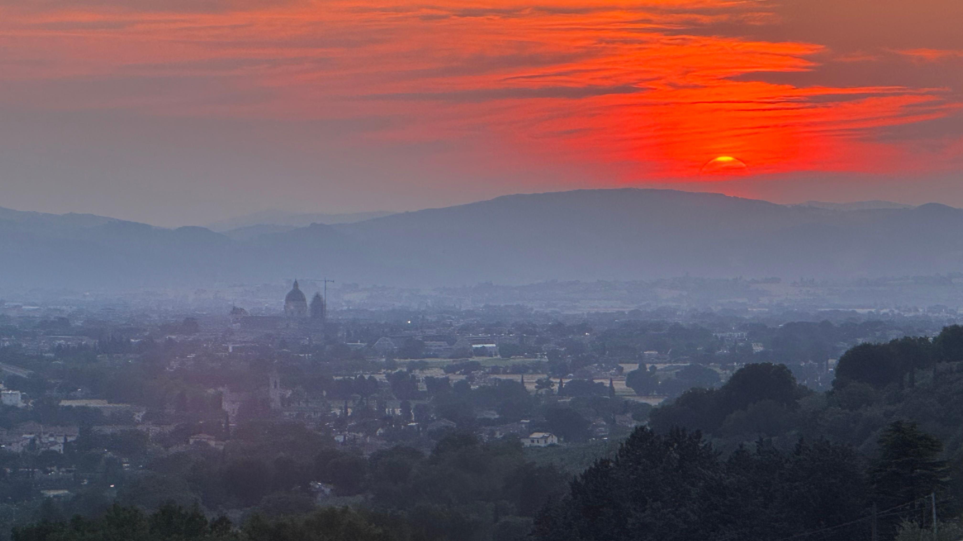 Blick vom Balkon