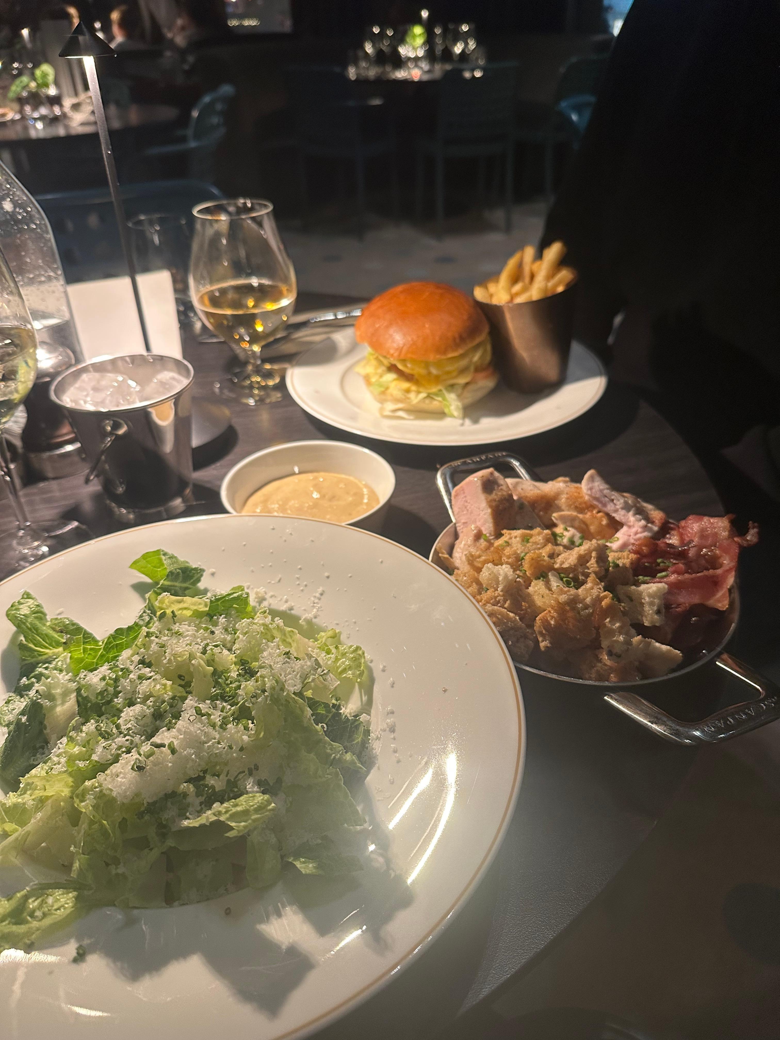 Caesar sallad&burgare